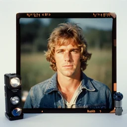 kodak portra 4 0 0, wetplate, flashlight, 8 5 mm carl zeiss, blueberry, award - winning colour portrait by britt marling : a sunlit 1 9 6 0 s stone cold steve austin, quadratic picture frames