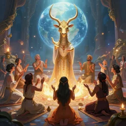 epic professional digital art of blissful nifricunopat conducting an agibula ceremony, by leesha hannigan, wayne haag, reyna rochin, ignacio rios, mark ryden, van herpen, global ambient light, best on artstation, pixiv, stunning, gorgeous, much wow, cinematic, masterpiece