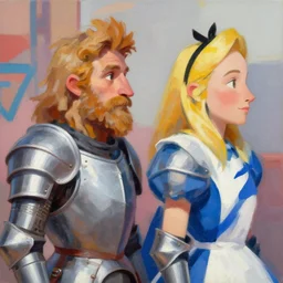 greg manchess portrait painting of partially armored tweedles twins from alice in wonderland as overwatch character, medium shot, asymmetrical, profile picture, organic painting, sunny day, matte painting, bold shapes, hard edges, street art, trending on artstation, by huang guangjian, gil elvgren, ruan jia, randy vargas, greg rutkowski
