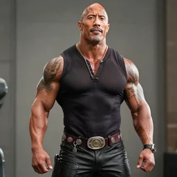 The Rock Dwayne Johnson as the Joconde