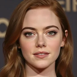 emma stone portrait by isabelle staub, disney cartoon face, glamorous, character art, digital illustration, big eyes, semirealism, realistic shaded perfect face, fine details, realistic shaded lighting, soft and blurry