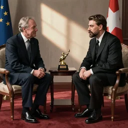 Joseph Stalin meets Jens Stoltenberg top diplomat meeting