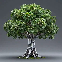 robot tree, high detail, hd, 4k, 8k