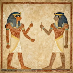 ancient egyptian art featuring robots!