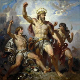 An oil painting of olympus, home of the gods, by Greg Rutkowski, Frank Frazetta, epic fantasy character art, Exquisite detail, post-processing, masterpiece, cinematic