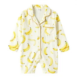 banana grams pattern pajamas