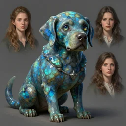 labradorite golem, art by artgerm and greg rutkowski and magali villeneuve, fantasy, portrait, highly detailed, digital painting, trending on artstation, concept art, sharp focus, illustration