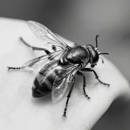 highly detailed beautiful black and white photography of insects, sharp focus, dynamic lighting, elegant harmony, beauty, masterpiece, by riccardo federici, by james jean, by craig mullins, by lois van baarle, by makoto shinkai, by greg tocchini, by greg rutkowski, illustration, ink draw, pen,