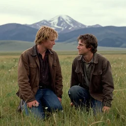 a film still from brokeback mountain ( 2 0 0 5 )