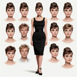 full body character concept art of audrey hepburn | | distinct - fine, key visual, realistic shaded perfect face, fine details by stanley artgerm lau, wlop, rossdraws, james jean, andrei riabovitchev, marc simonetti, sakimichan, and jakub rebelka, trending on artstation