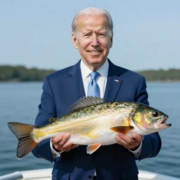Joe Biden as a fish