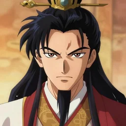 shi huangdi anime style, epic, detailed, facial symmetry, god emperor