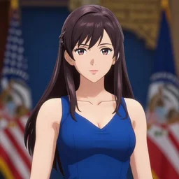 joe biden as anime girl anime style, high detail, anatomically correct,
