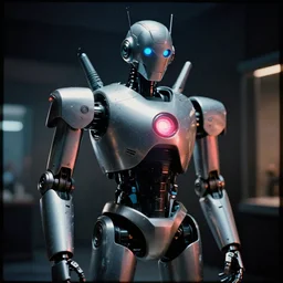 now everyone can see ( secret secret i've got a secret ),, cybertronic robot, cinematic, volumetric lighting, f 8 apeture, eastman 5 3 8 4 film,