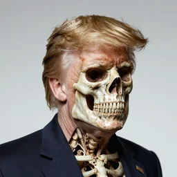 skeletor with donald trump hair