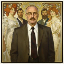 saul goodman, painting by'phil hale '!!! gaston bussiere, craig mullins, greg rutkowski, alphonse mucha