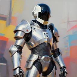 greg manchess portrait painting of fully armored daft punk as overwatch character, medium shot, asymmetrical, profile picture, organic painting, sunny day, matte painting, bold shapes, hard edges, street art, trending on artstation, by huang guangjian and gil elvgren and sachin teng
