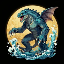 sea monster by wlop