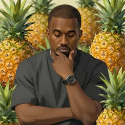 kanye thinking about pineapples, portrait shinkai makoto studio ghibli studio key hideaki anno sakimichan stanley artgerm lau rossdraws james jean marc simonetti elegant highly detailed digital painting artstation pixiv