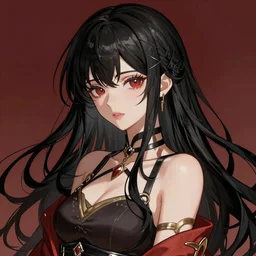 a beautiful girl with long black hair, intricate, highly detailed, digital painting, Pixiv, Artstation, official media, anime key visual, concept art, rich vivid colors, ambient lighting, sharp focus, illustration, art by WLOP