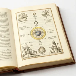 a medieval illustrated book on mystical physics