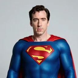portrait of nicholas cage dressed as superman by ernst haeckel