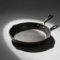 luxurious and miinimal iron cast pan