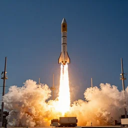 Launch of a rocket