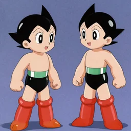 megaman talking whit Astroboy, anime manga