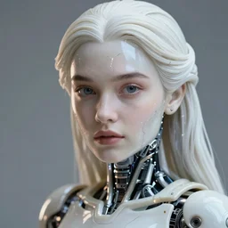 closeup portrait shot of a beautiful ana de armas, star wars, dune robot, android princess, biomechanical, porcelain cracking, slight glow, fantastical lighting, illustration, hajime sorayama, thomas kinkade, tomasz alen kopera, peter mohrbacher, donato giancola, leyendecker, boris vallejo, john howe, da vinci, beautiful ethereal landscape in the background