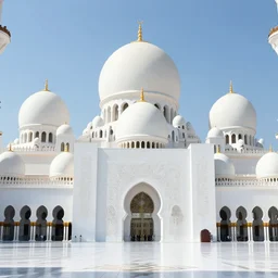 futuristic white mosque, elegant, highly detailed,