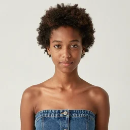 photo of a beautiful 1 9 8 7 black young female model