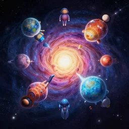 the multiverse melting together into one universe