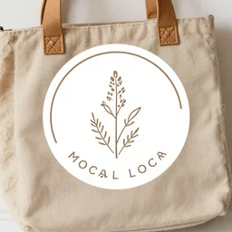 minimalistic logo, diy, craft, homemade, natural, local, round, art, handbag, wool, craft, exquisite, premium, plants, loom, etsy, pinterest style