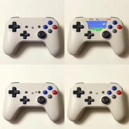 the same video game on the left and the right side. on the left made in 1990. on the right made in 2020