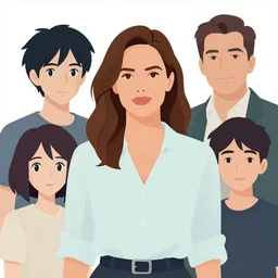 mariska hargitay, clean cel shaded vector art. shutterstock. behance hd by lois van baarle, artgerm, helen huang, by makoto shinkai and ilya kuvshinov, rossdraws, illustration.