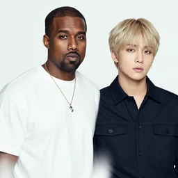 kanye west and bts collab, high quality photography