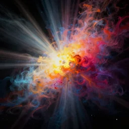 a beautiful artwork illustration, interstellar, volumetric fog, godrays, high contrast, high contrast, high contrast, vibrant colors, vivid colors, high saturation, by Greg Rutkowski and Jesper Ejsing and Raymond Swanland, featured on artstation, wide angle, vertical orientation