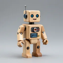 tin toys wooden cyborg