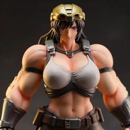 jennifer connelly, 2 0 s, massive bodybuilder, rocekteer, an anime nendoroid of jennifer connelly, figurine, detailed product photo, halo above head, dramatic lighting