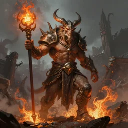 minotaur magma shaman cleric, digital painting, trending on artstation, concept art, sharp focus, illustration, award winning photograph, art by artgerm, igor kieryluk, zdzisław beksinski, h. r. giger, greg rutkowski, and magali villeneuve