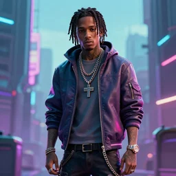 playboi carti in cyber punk style digital art 4 k detailed super realistic
