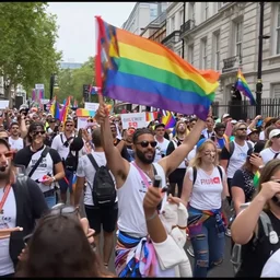 pride parade london cctv footage