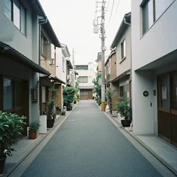 fujicolor c 2 0 0 photograph of 8 0 s japan alley urban. very cool photo. award winning photograph. hpyerrealism. robert adams