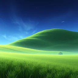 beautiful matte painting of a fantasy grassy fields