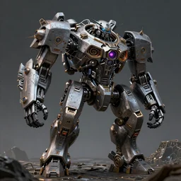robotic warhound, grimdark, ultra wide shot, hypermaximalistic, high details, cinematic, 8k resolution, beautiful detailed, insanely intricate details, artstation trending, octane render, unreal engine