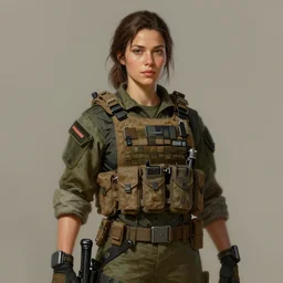 portrait of a woman by greg rutkowski, rosa salazar as a colonial marine from aliens franchise, she is about 3 0 years old, military composure, wearing the tactical gear of the colonial marines, highly detailed portrait, digital painting, artstation, concept art, smooth, sharp foccus ilustration, artstation hq