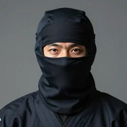 perfectly centered close up portrait, ninja, professional portrait photography, candid photography, highly detailed, realistic