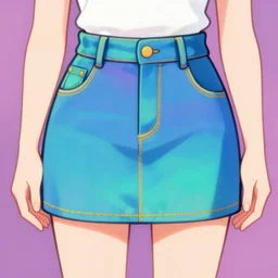 clothing design, short skirt, have a sense of design, animation, colorful in colour