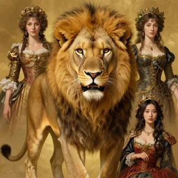 highly detailed portrait of a majestic lioness queen in the form of a beautiful woman. d & d, art by donato giancola and evelyn de morgan and eugene delacroix and ruan jia and carl larsson. trending on artstation, intricate details, energetic composition, golden ratio, concept art, illustration, elegant art, global illuminaition